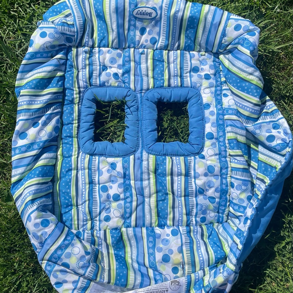 Boppy Blue Grocery Cart Cover Protector Baby Soft